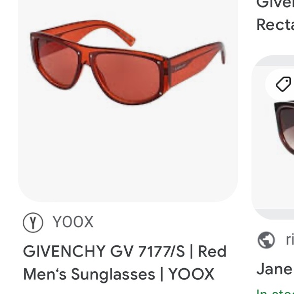 GIVENCHY EYEWEAR RED RETRO SUNGLASSES IN RED Men’s line but can be unisex - Picture 7 of 14